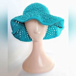 NEW, Crochet sunny bucket hat, handmade, 100% cotton